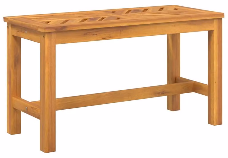 Panca da giardino in legno di acacia massello, 80 cm