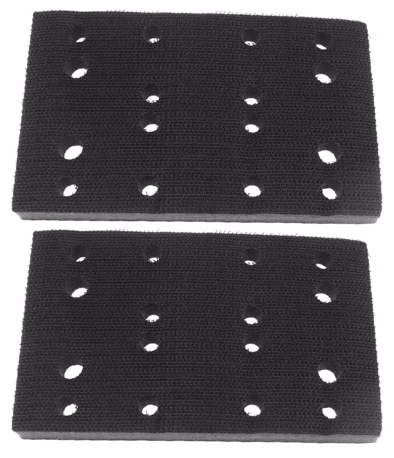 Solidchoice - Adattatore per tamponi abrasivi - Spugna morbida - 2 pezzi - Compatibile con Festool 400 - 80 x 133 mm - 16 fori - Materiale abrasivo di alta qualità...