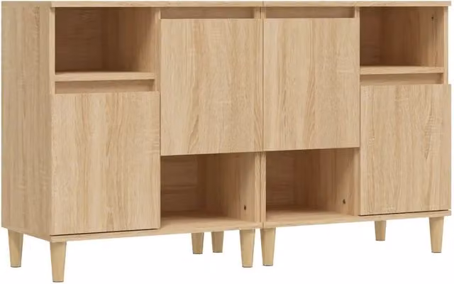 Credenze 2pz | Madia | Buffet da pranzo | Armadio da pranzo Rovere Sonoma 60x35x70 cm in Legno Multistrato
