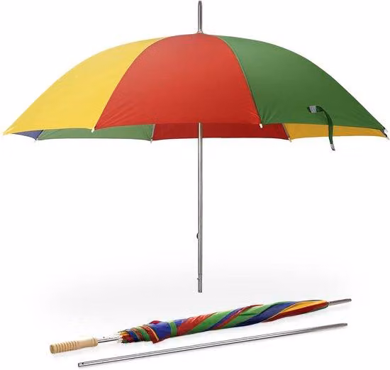Ombrellone da giardino leggero, multicolore, portatile