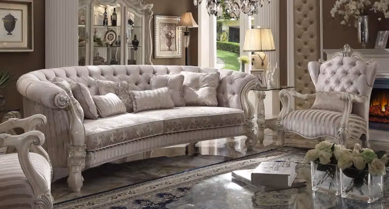 Big Sofa Couch Polster Garnitur 4+1 Sitzer Textil Sofas Couchen Chesterfield