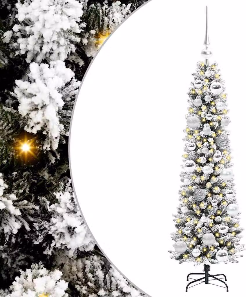 Albero di Natale artificiale con 150 LED Bianco 120 cm