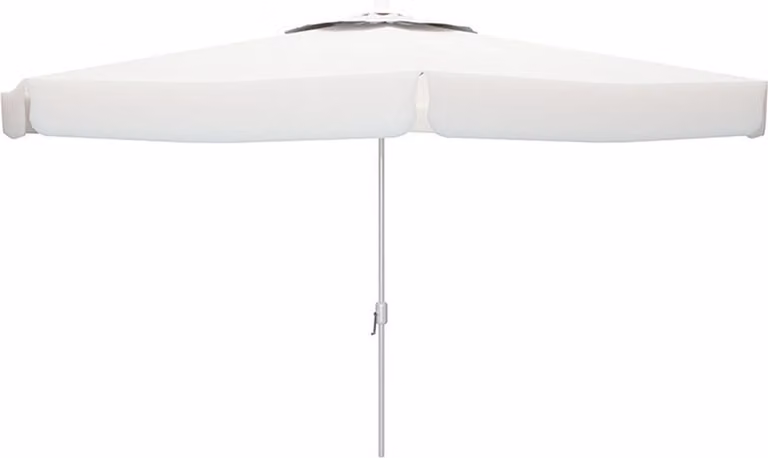 Ombrellone Marbueno in alluminio a 8 montanti D270 cm poliestere bianco Giardino, piscina e terrazza 10182