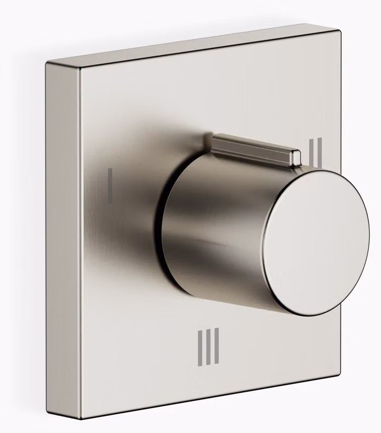Dornbracht IMO inverseur encastré trois voies, rosace carrée 60x60mm, 36210980-06, 36210980-06