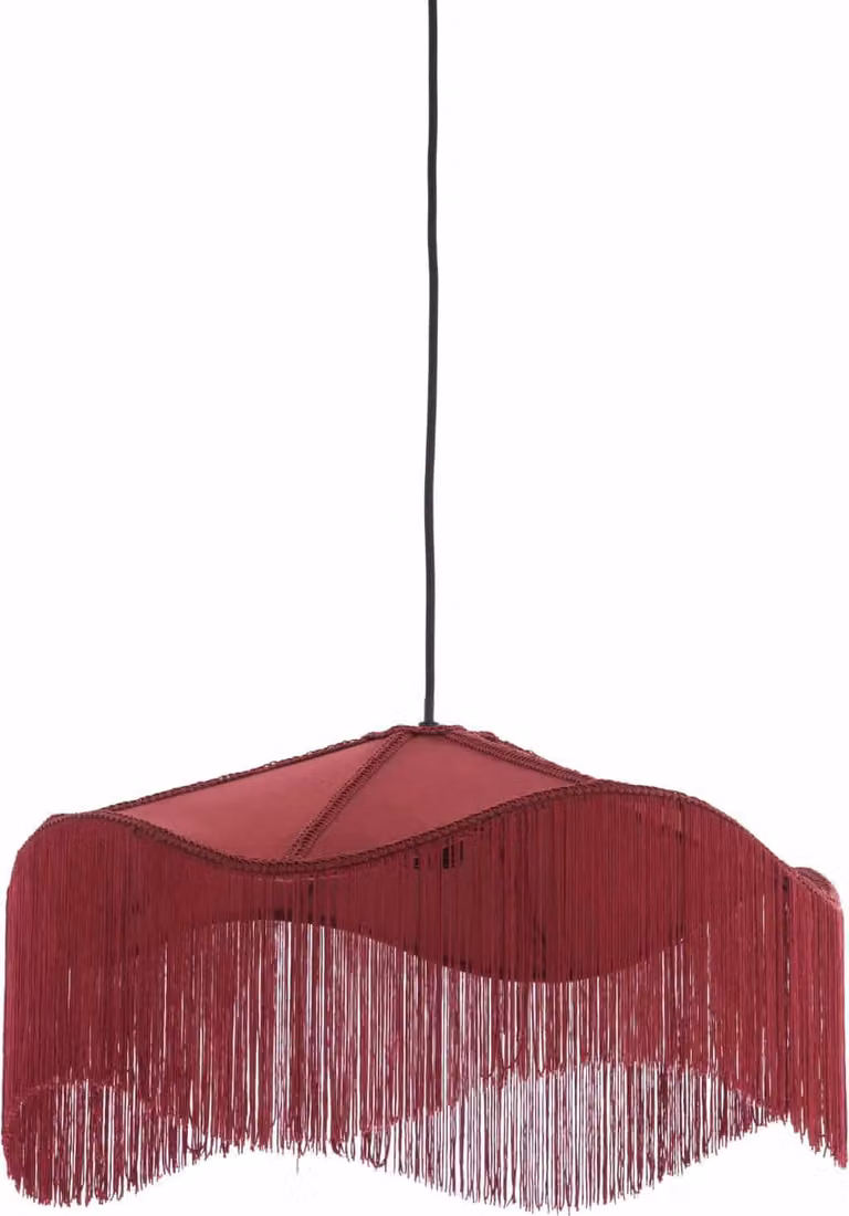 Lampada a sospensione - rosso - Tiffany - metallo - Ø 50cm - E27 - 2994679 - Light & Living