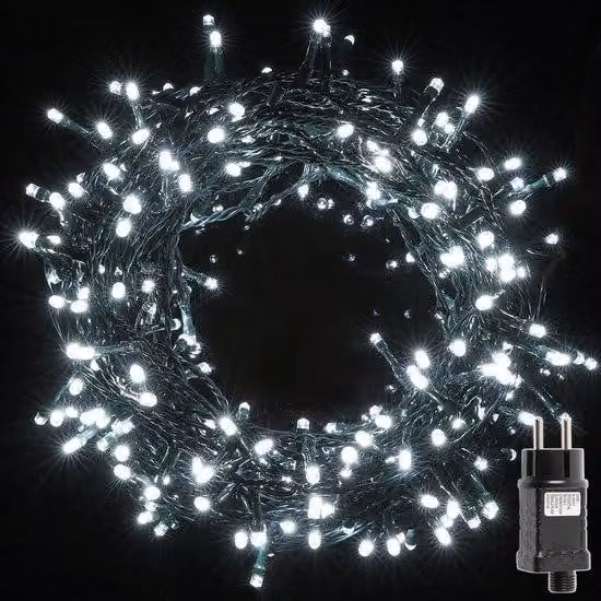 Ghirlanda luminosa a LED con spina - Impermeabile - 100 LED - Verde