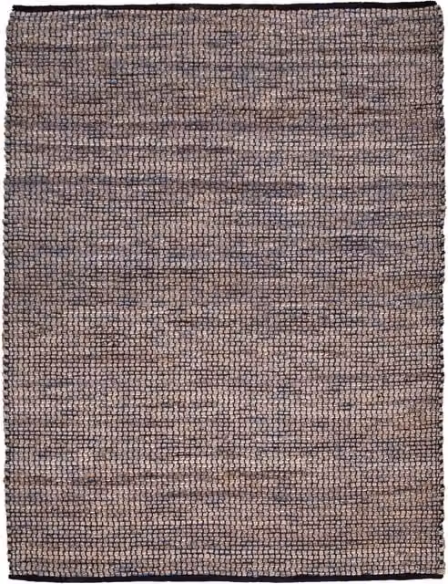 Tappeto Orkide blu e multicolore in lana e juta tessuto a mano stile boho L: 150 cm, P: 80 cm