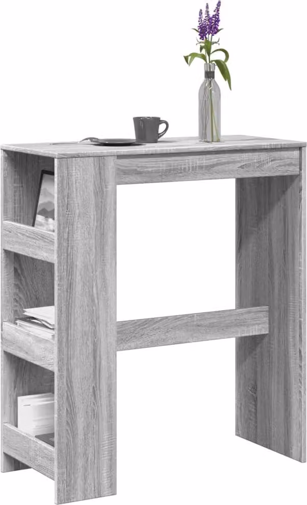 Maison Exclusive - Tavolo bar con ripiano Grigio Sonoma 90x40x103,5 cm Materiale ligneo