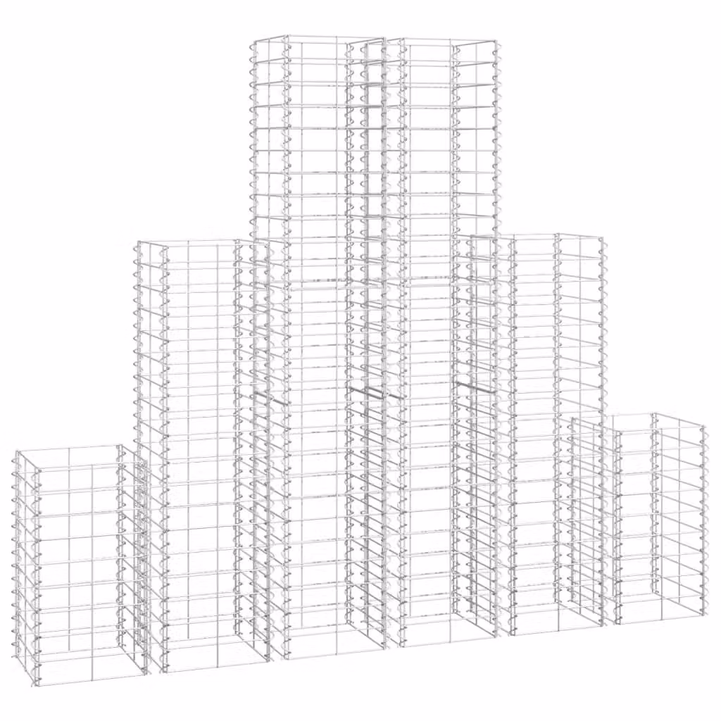 Set Gabbioni 6 pz in Filo Zincato