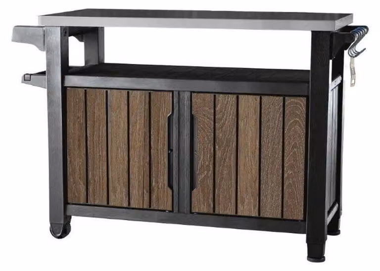 Tavolino da giardino multifunzionale KETER UNITY XL 207L - 134 x 52 x 90 cm - noce