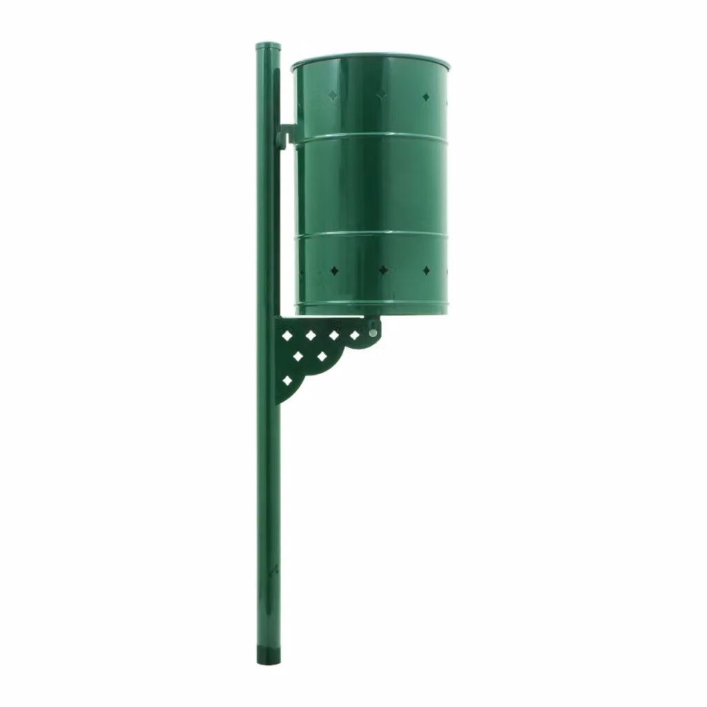 Cestino Eco in Vetro e Lamiera Zincata Dianhydro Verde – 2