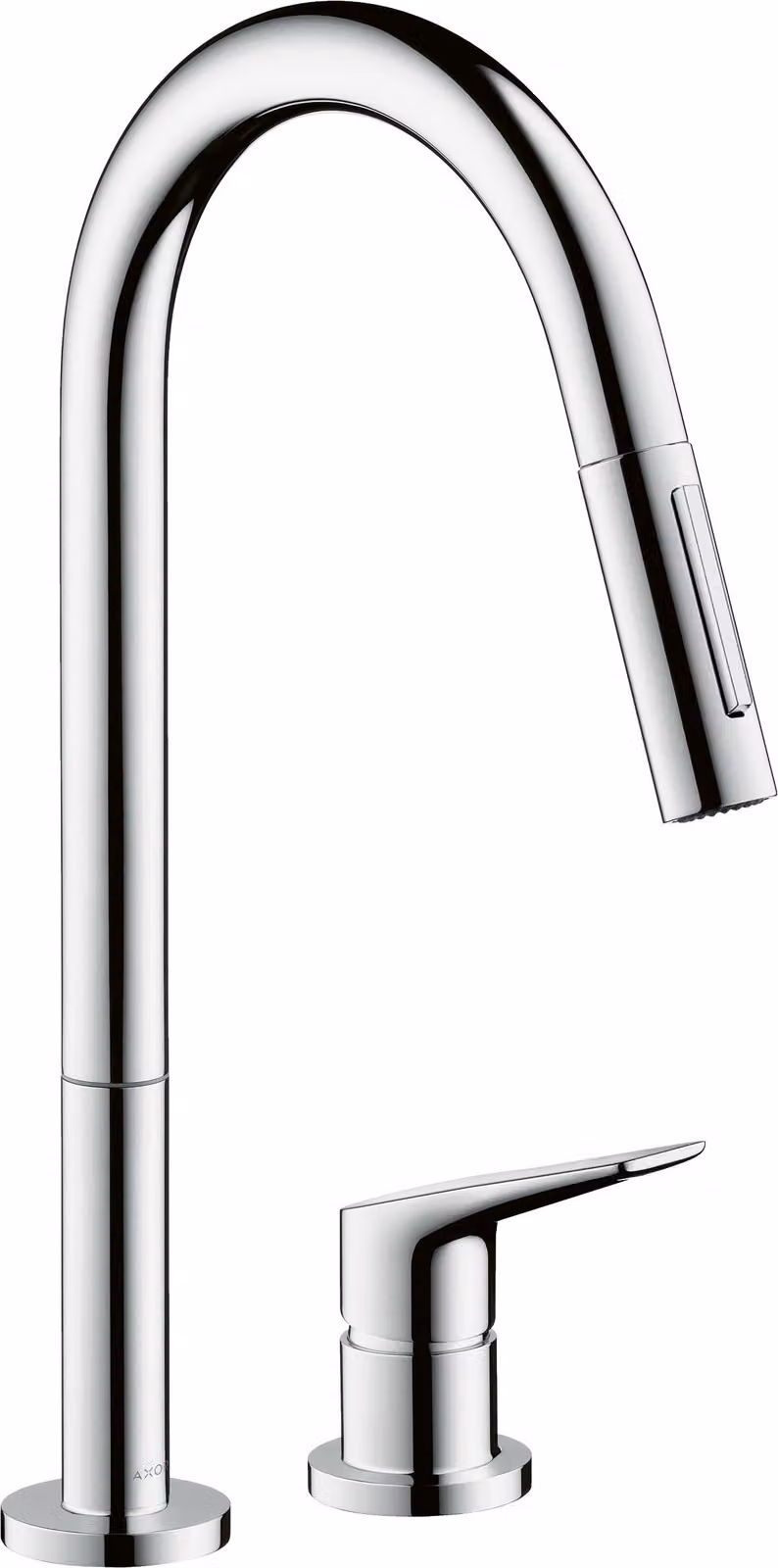 Hansgrohe Axor Citterio M Miscelatore per lavello a 2 fori cromato con doccetta estraibile