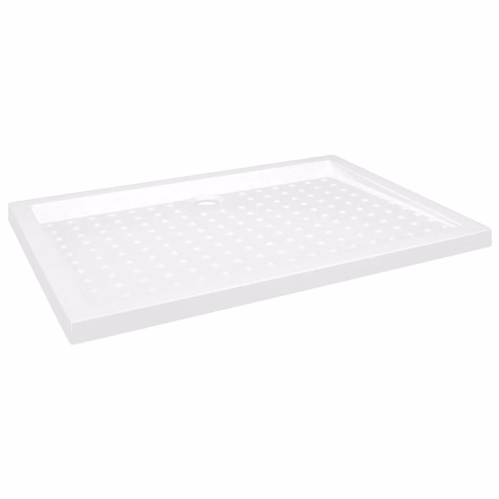 Piatto doccia rettangolare vidaXL bianco anti slip L: 100 cm, P: 70 cm, H: 4 cm – 2