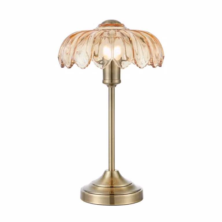 Markslöjd Lampada da tavolo Kurage, Bronzo / Ottone antico, Soggiorno / Sala da pranzo, Vetro, Lampada da tavolo