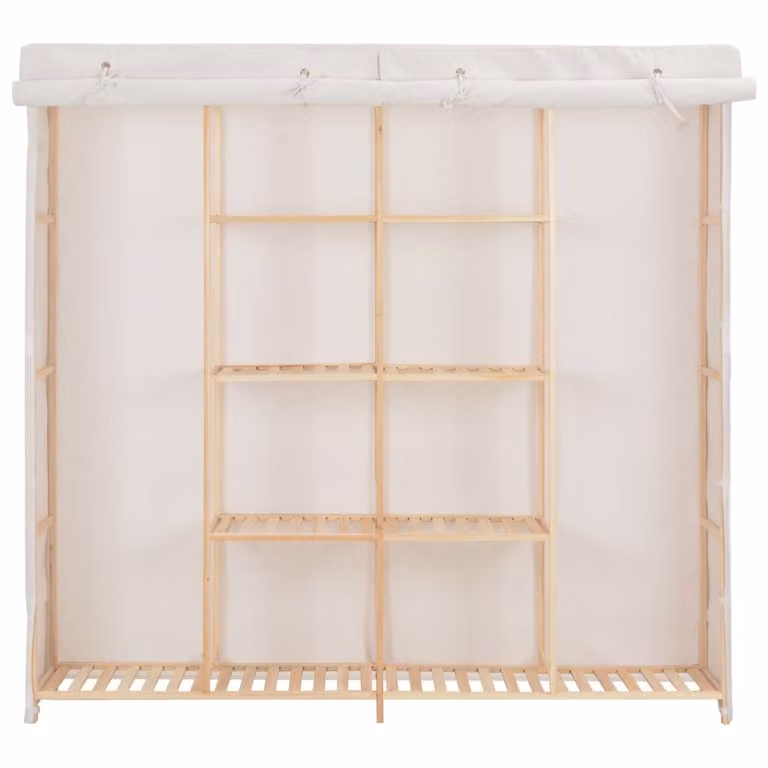 vidaXL Armadio Bianco 173 x 40 x 170 cm Tessuto