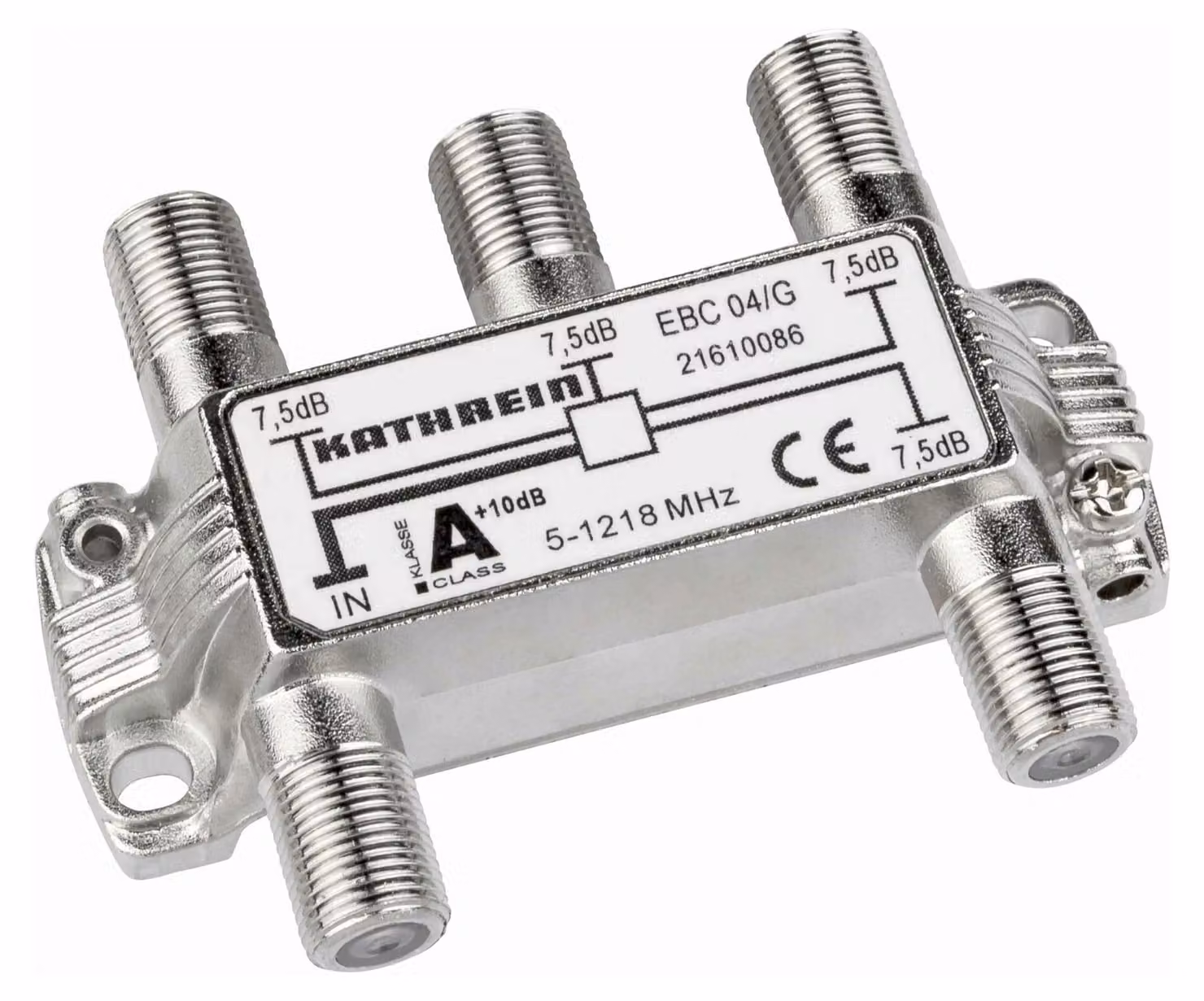 KATHREIN Splitter quadruplo 5-1218 MHz connettore F EBC 04/G