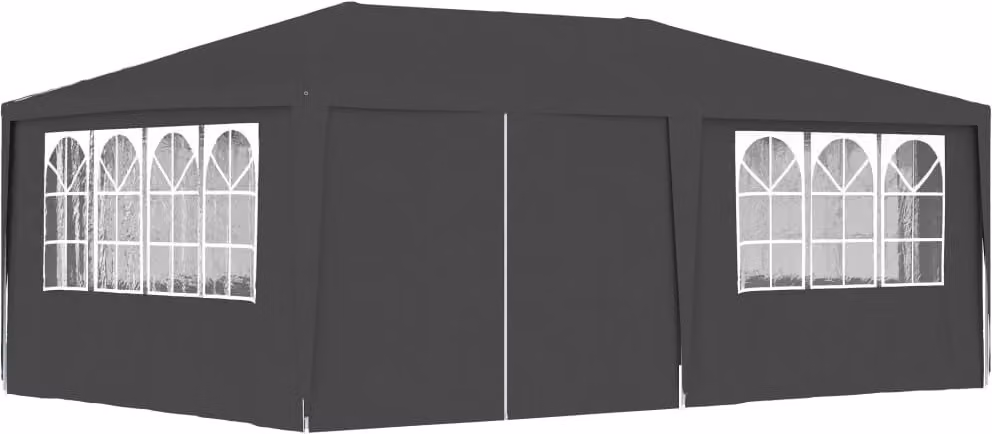 Gazebo Professionale con Pareti 4x6 m Antracite 90 g/m²