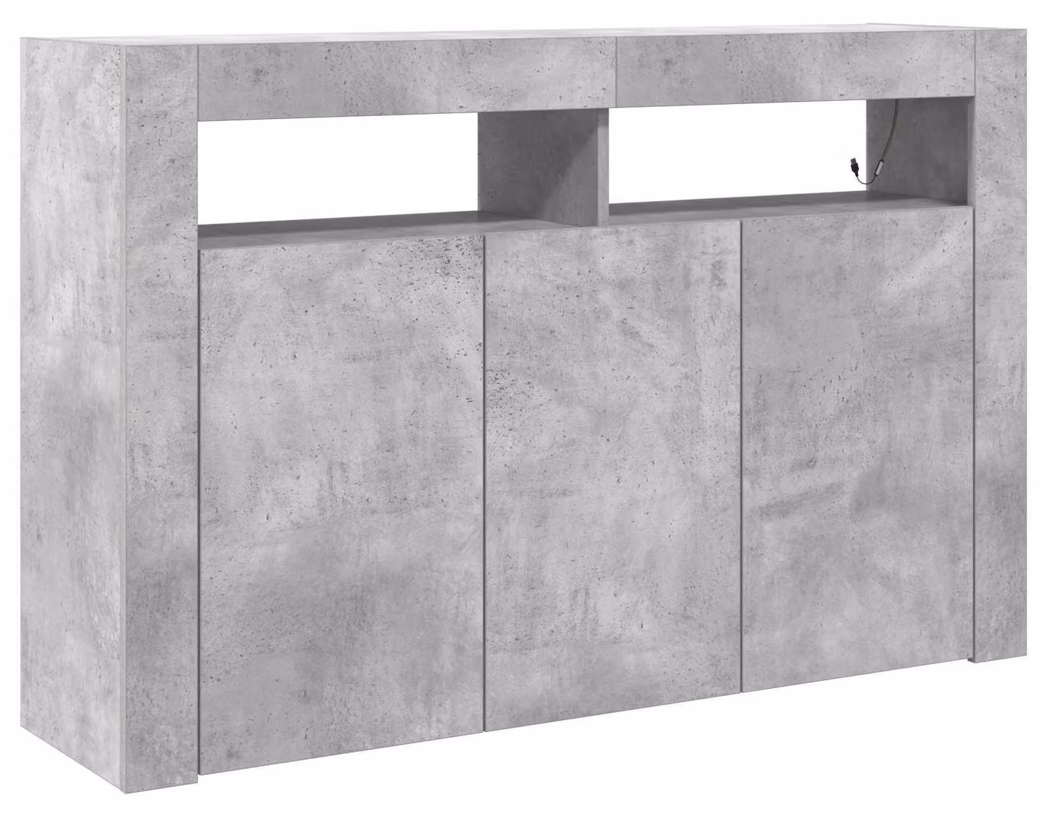 Credenza Grigio cemento 116 x 30 x 75 cm Legno multistrato