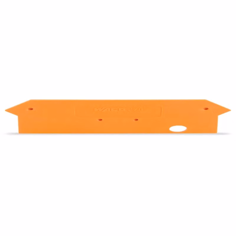 Piastra terminale e intermedia WAGO 279-317 arancione, spessore 2 mm, per morsetto a 4 conduttori