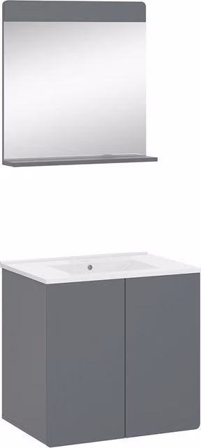 Set di mobili da bagno Izan Grigio 3 pezzi Vicco