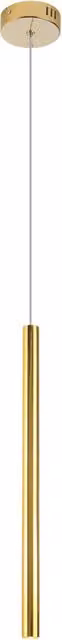 Lampada a sospensione spot Organic Maxlight in ottone color oro con luce LED warm white