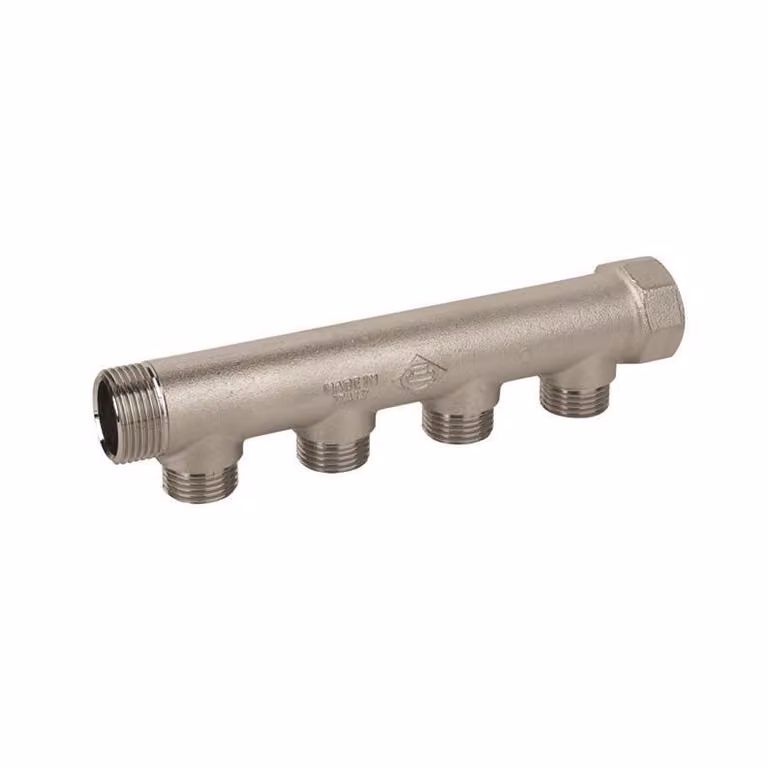 Collettore universale a 4 vie idraulico 3/4" x 1/2" riscaldamento ad acqua IG/AG