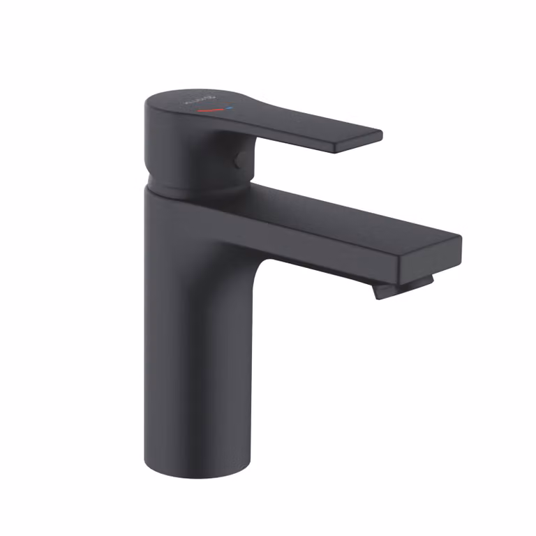KLUDI ZENTA SL Mitigeur monocommandé pour lavabo, hauteur de bec 100mm, sans garniture d'écoulement, EcoPlus, 481983965, 481983965