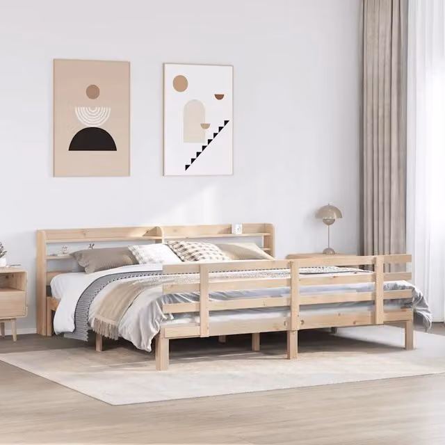 Giroletto con Testiera 180x200 cm Massello Pino 3306859