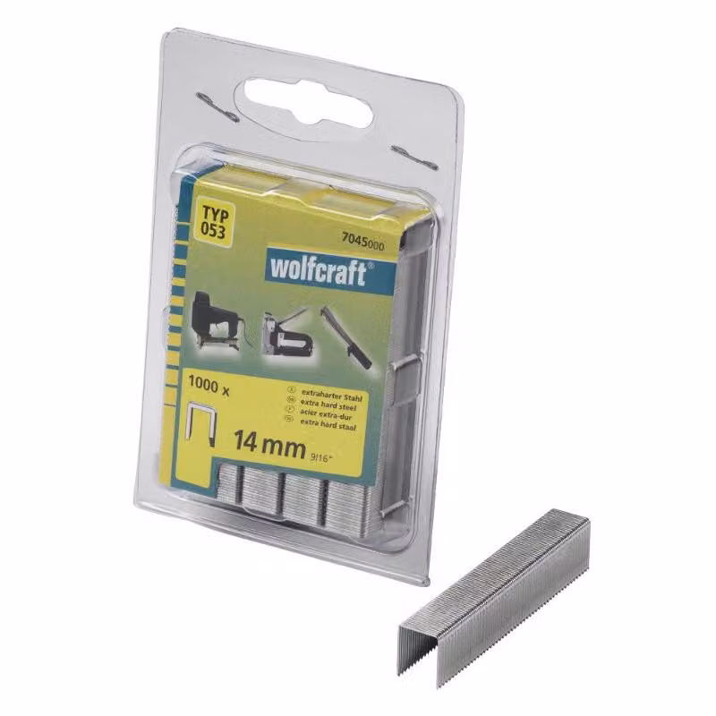Wolfcraft Graffe larghe per graffatrice altezza 14 mm 1000 pz 7045000