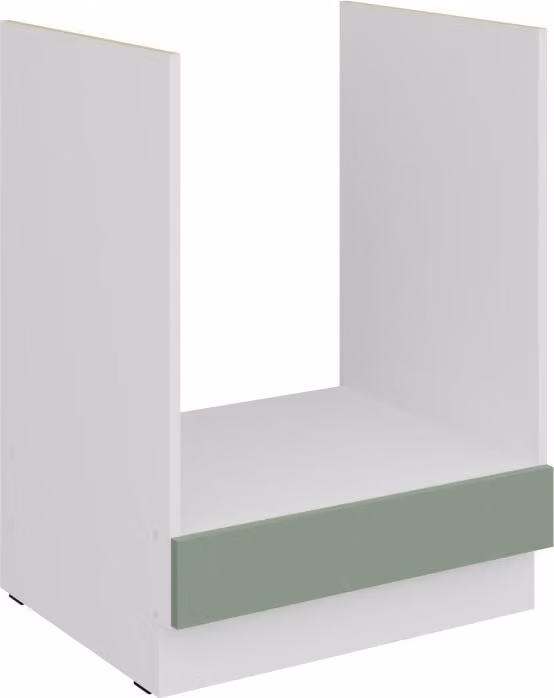 Mobiletto per stufa LUNARA - larghezza 60 cm, verde / bianco