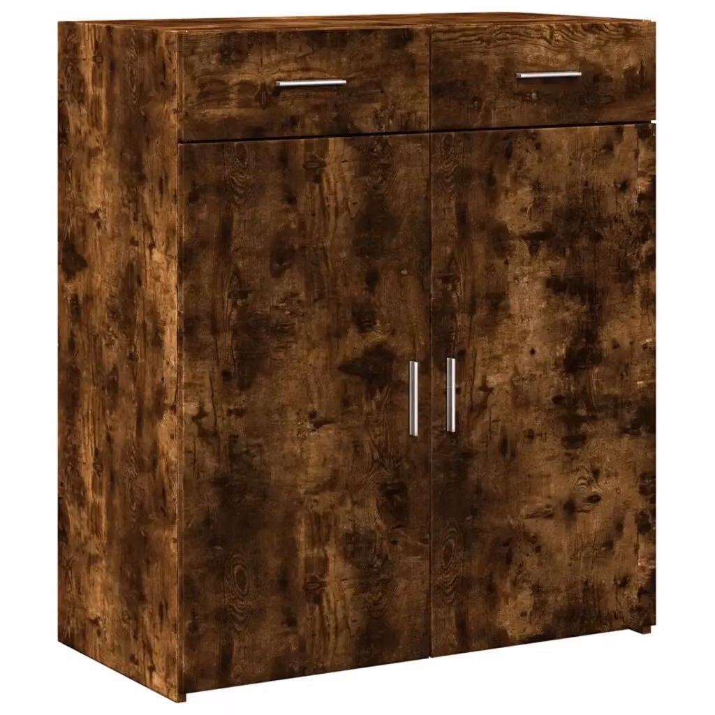 Credenza in legno Rovere Sonoma marrone stile classico vidaXL L/P/H: 80 x 42,5 x 93 cm – 2