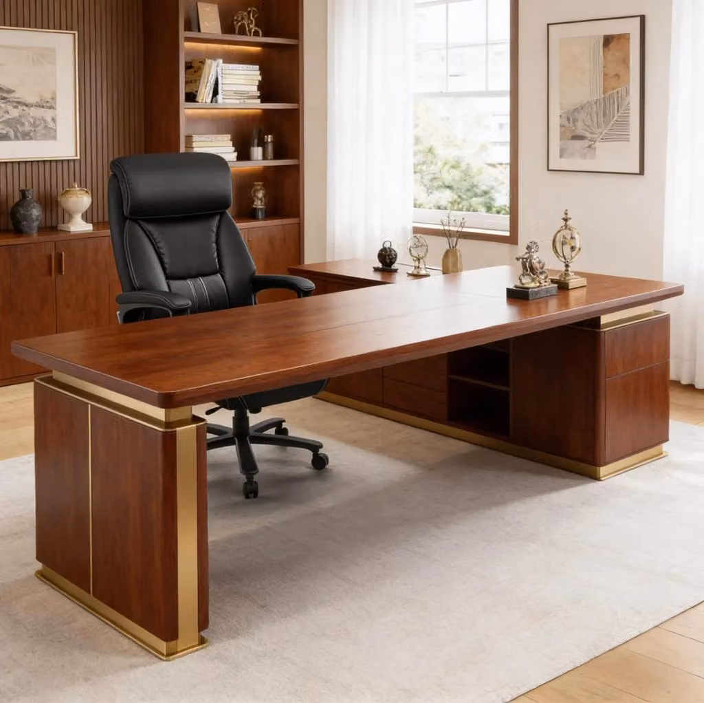 Sedia da ufficio ergonomica nera in ecopelle con poggiatesta regolabile e braccioli – 2