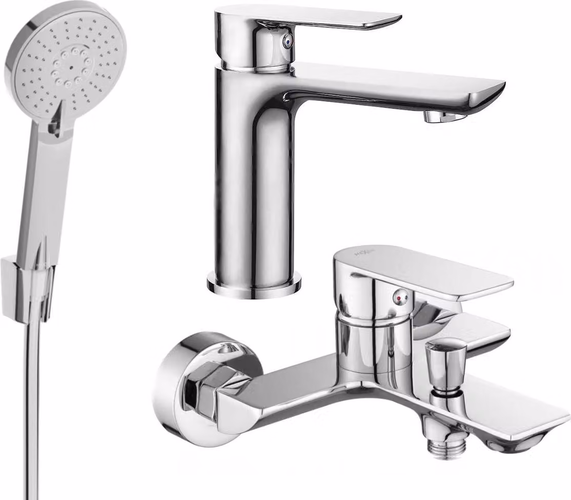 Mexen Alfa R40 set da bagno, cromo - 745703R40-00