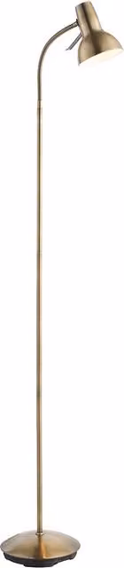 Lampada da terra Endon Amalfi in ottone color oro con braccio regolabile e attacco GU10