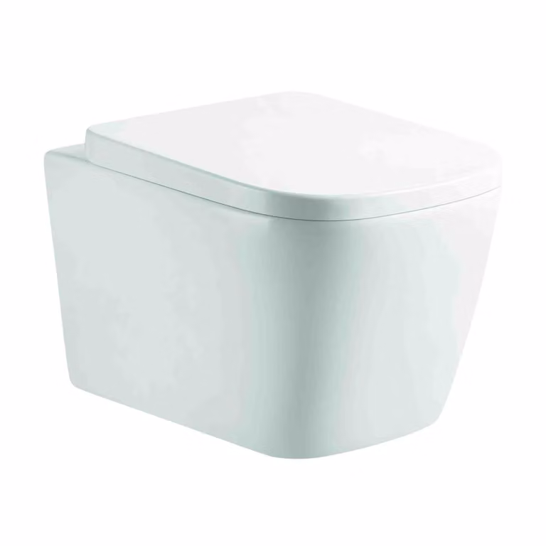 Beitz & Walz AqvaVetroceramica WC a parete senza bordo 495 x 365 mm - bianco -