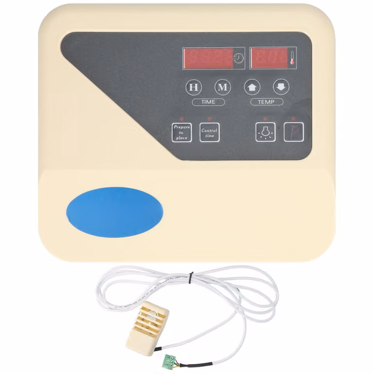 Regolatore di temperatura per riscaldatore sauna, display digitale LCD, regolatore esterno con cavo sonda per riscaldatore sauna a secco, 220 V