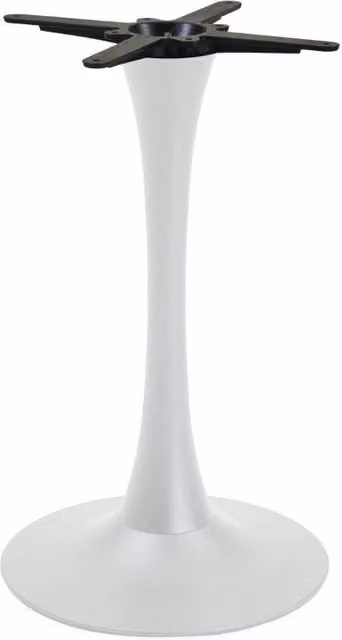 Base Tavolo Acciaio Harvin Bianco Tondo Cm ø45h73,5