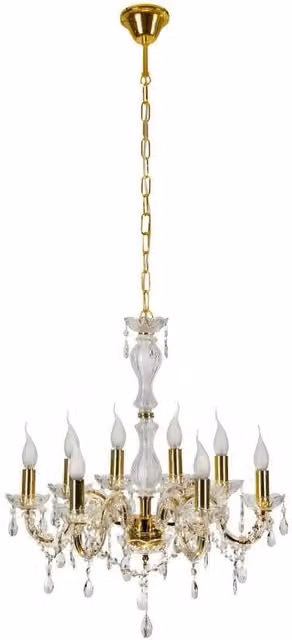 Lampadario Candellux Maria Teresa 8xE14 oro Ø62cm