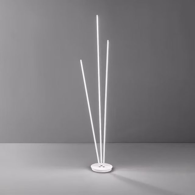 Piantana Moderna Twins Metallo Bianco Led 47W 3000K