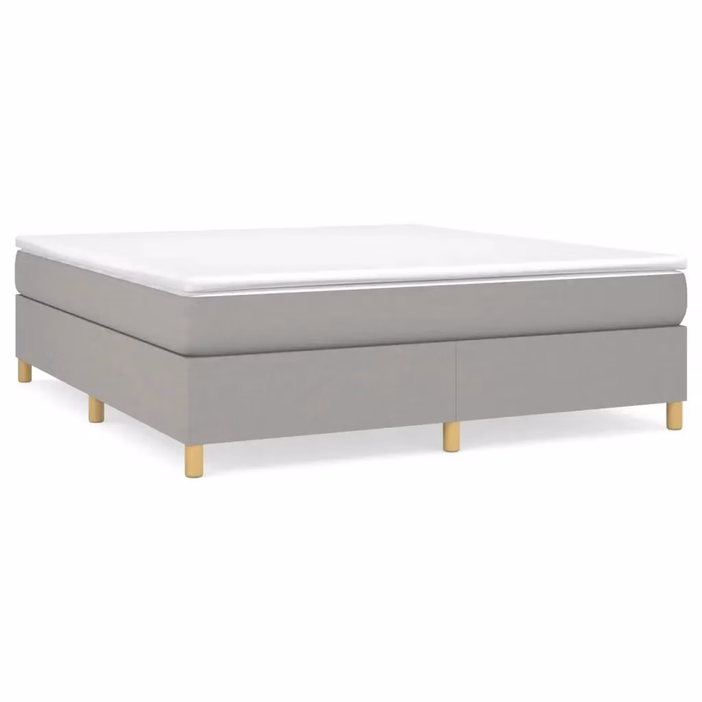 Letto Ibrido con Giroletto e Materasso vidaXL Grigio e Bianco L: 180 cm, P: 200 cm, H: 35 cm – 2