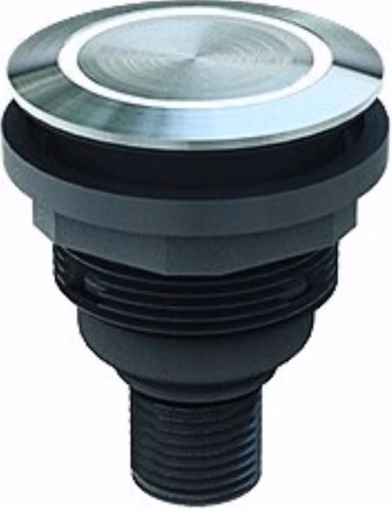 Georg Schlegel Pulsante M12 con illuminazione ad anello, 1S rotondo, connettore SHORTRON connect M12 - 1 pezzo