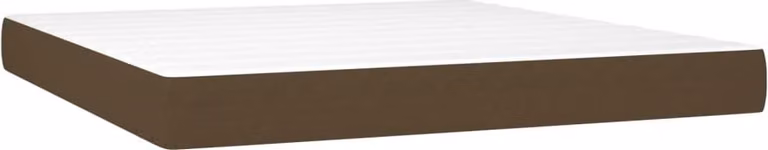 Materasso a Molle Insacchettate Rigidità Media Marrone Scuro 180x200x20 cm