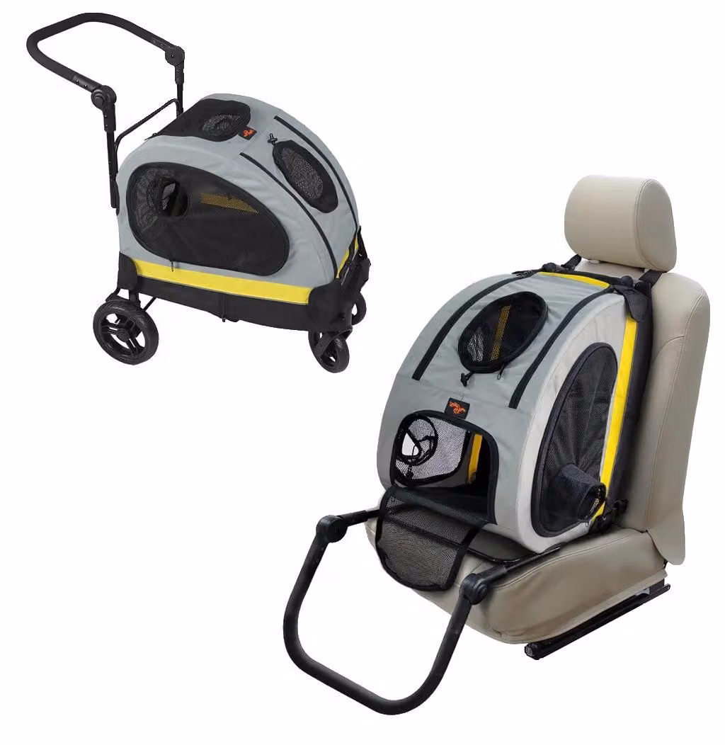 Trasportino per animali domestici, 2 in 1, trasformabile, design leggero, come da immagine