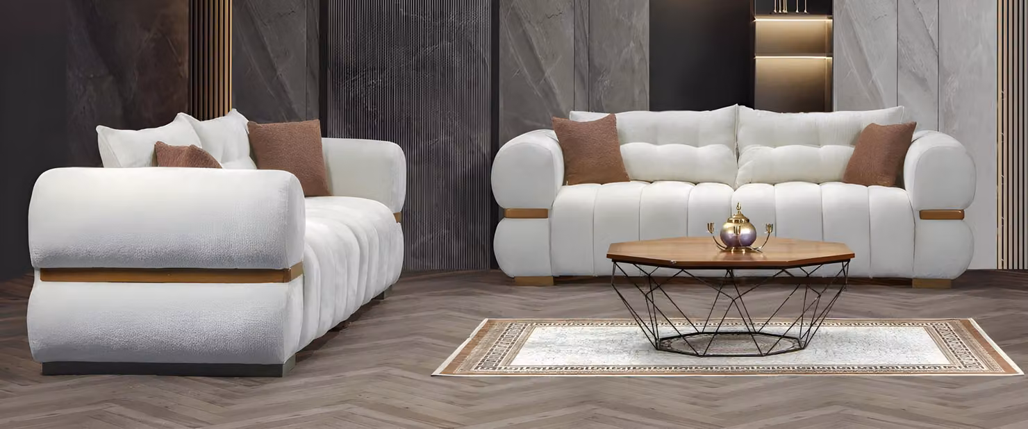 Sofagarnitur Italienischer Stil Sitzgarnitur Wohnlandschaft Sofa Couch 4+4