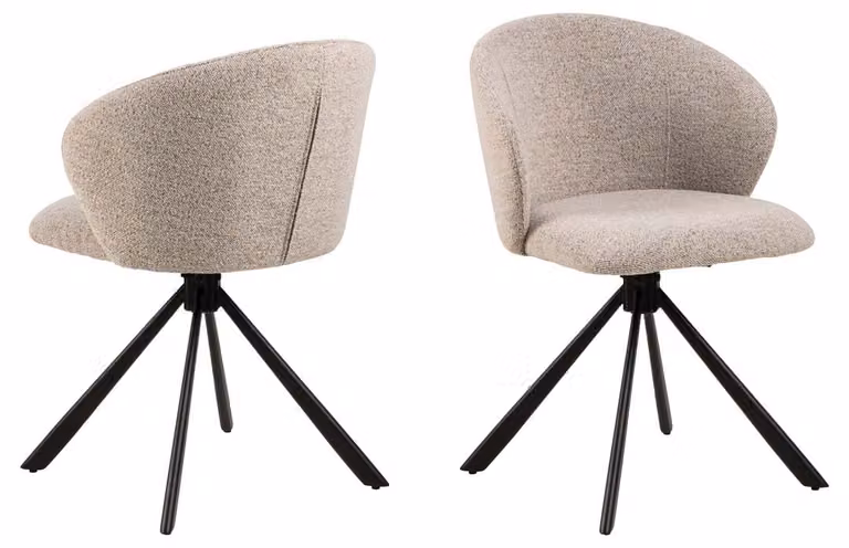 Sedia da pranzo Pippa beige.