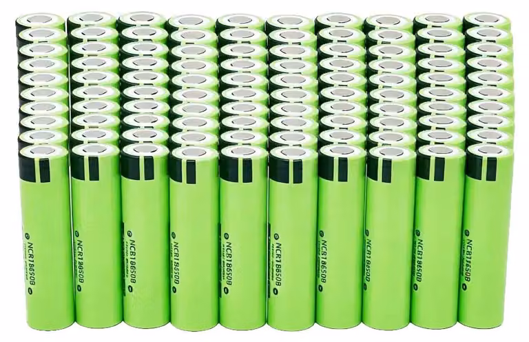 Batteria agli ioni di litio, capacità 3400mAh, elevata potenza di scarica, confezione da 100 pezzi (modello 34B-3400mAh)