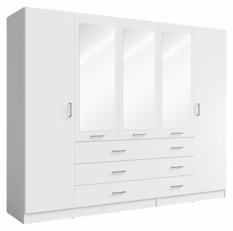 raumhirsch ARMADIO Bianco, dimensioni 250 x 200,5 x 58 cm