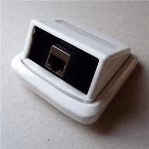 Jednozásuvka TANGO 1xRJ45 cat5e STP bílá