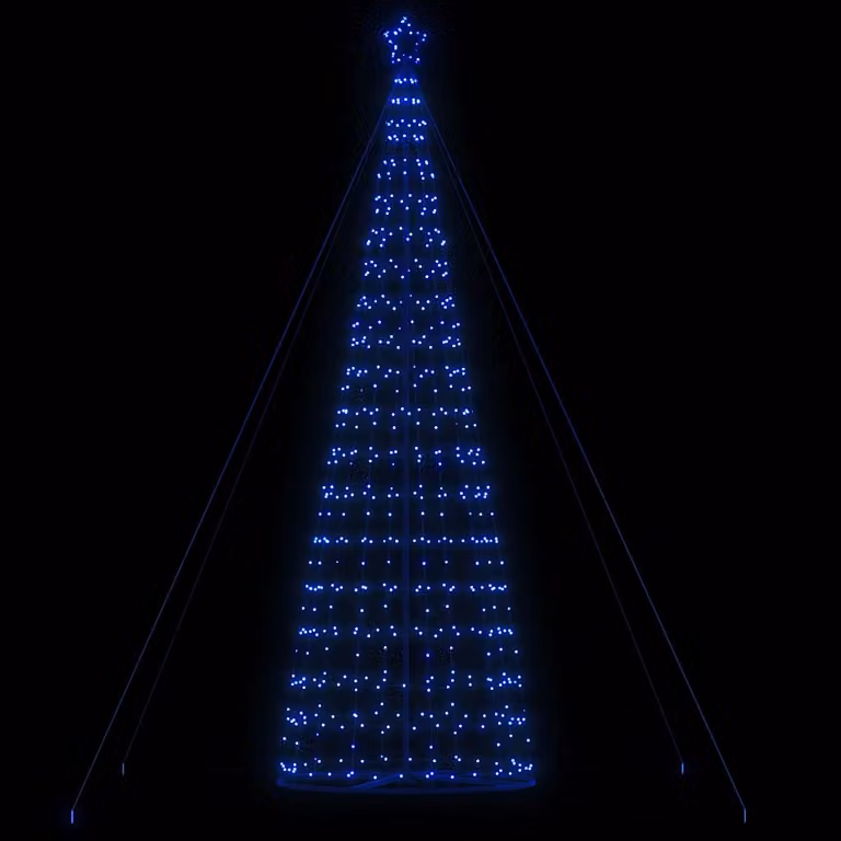 Albero di Natale a LED vidaXL con 1534 luci blu, Altezza: 500 cm