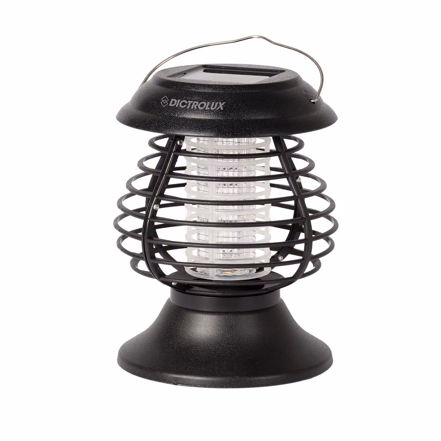DICTROLUX Lampada Solare 2 in 1 Antizanzare LED con Sensore Crepuscolare e Picchetto per Giardino e Terrazzo, Colore Nero – 1